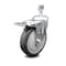 Service Caster 5 Inch Thermoplastic Rubber Swivel 12mm Stem Caster with Total Lock Brake SCC-TSTTL20S514-TPRB-M1215 - alternate 2